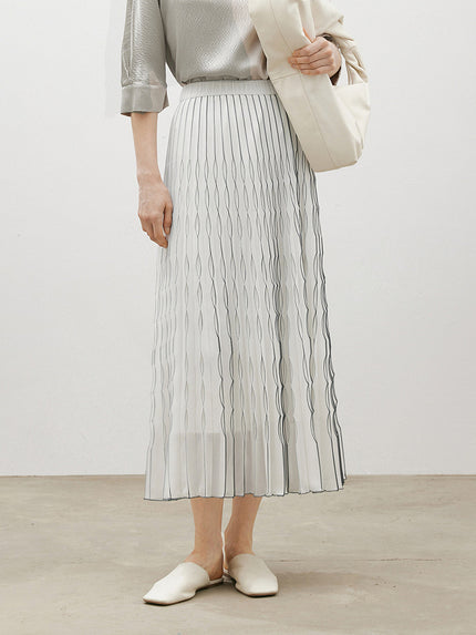 Flounce Midi Skirt