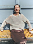 Women's Linen Openwork Sweater