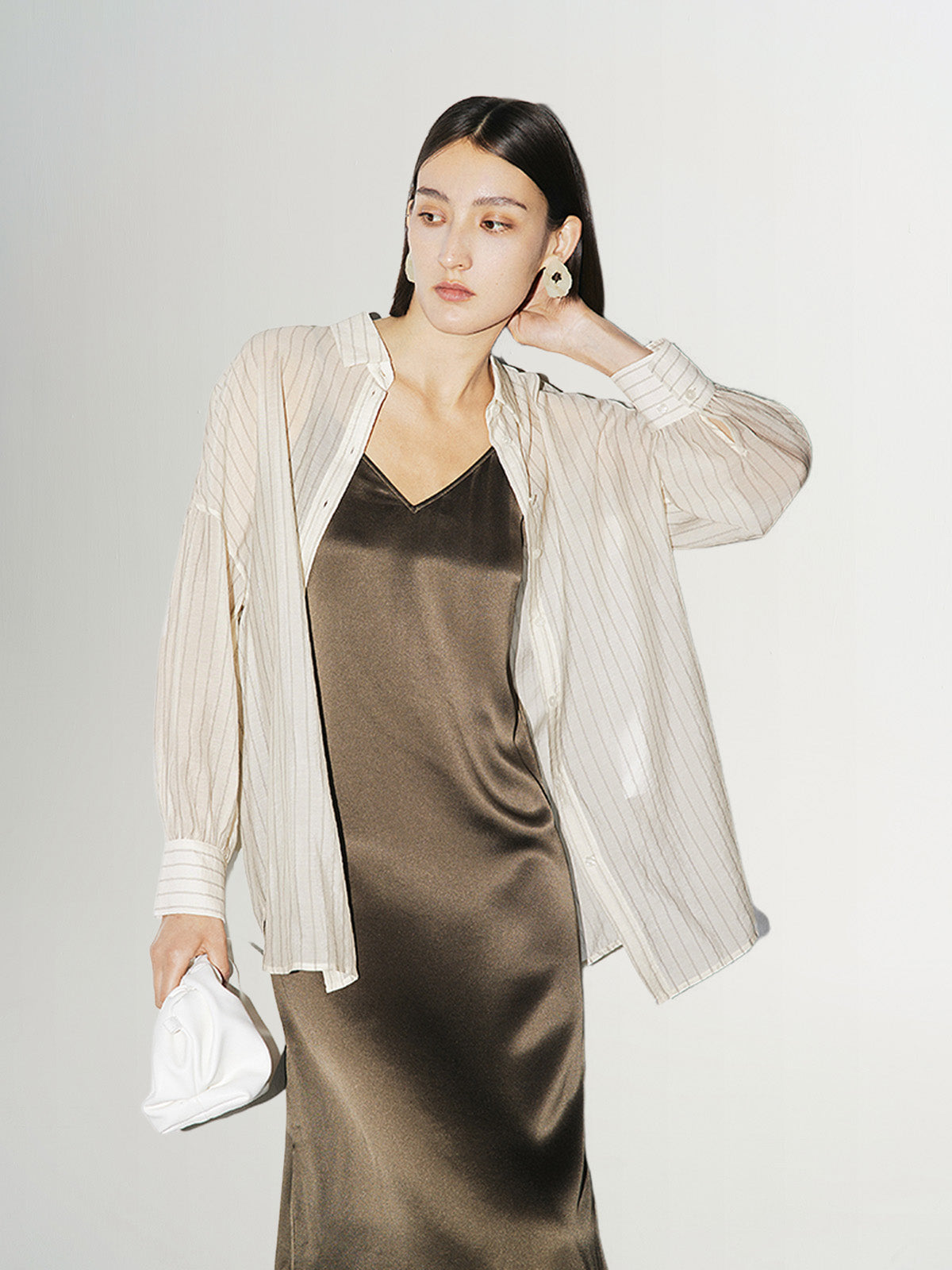 Pinstripe Lyocell Shirt