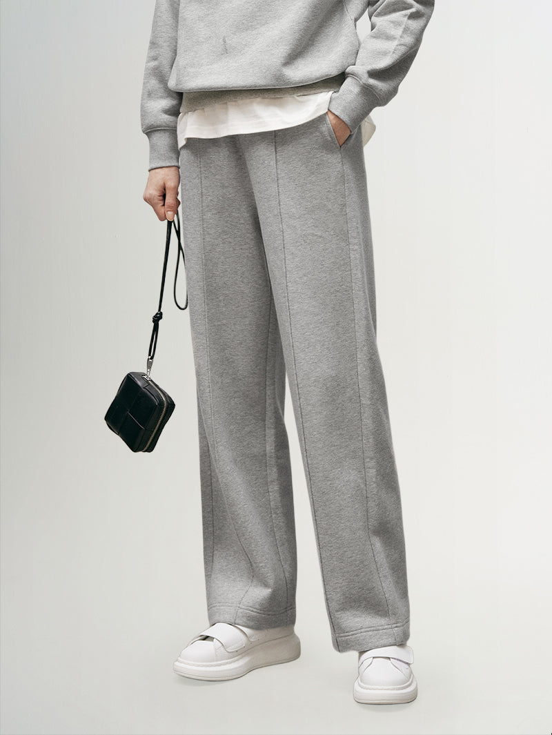 Drawstring Cotton Blend Pants