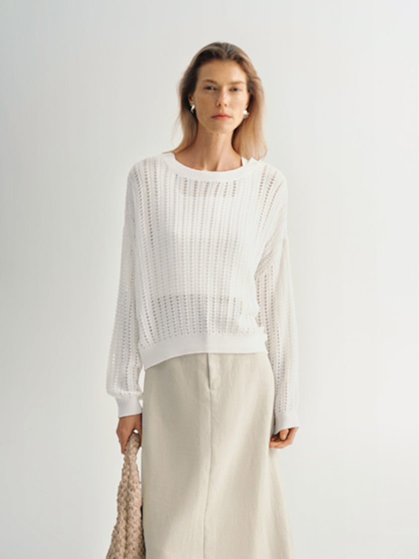 Open Knit Sweater