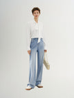 Blue Lyocell Trousers