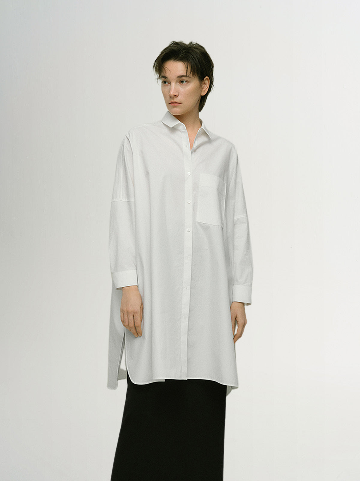 Pure Cotton Long Shirt