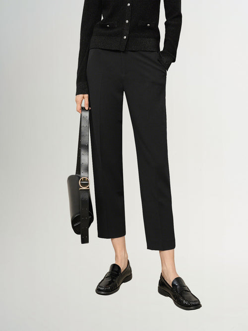 Load image 1 in gallery view. Tapperd Cropped Trousers