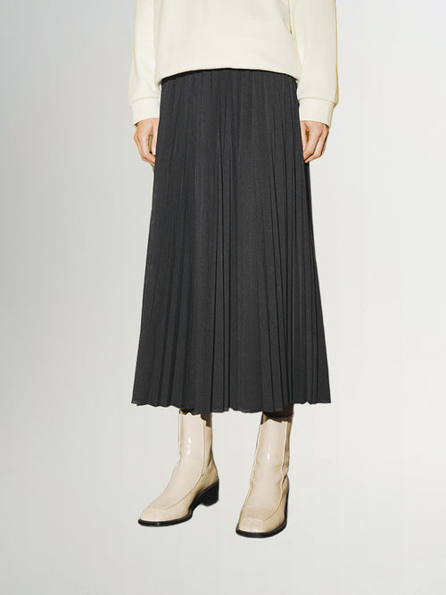 Load image 1 in gallery view. Viscose Flounce Midi Skirt