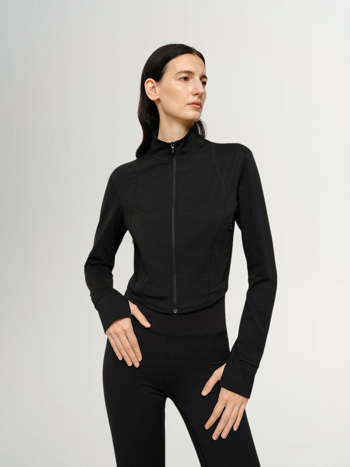 Yoga Zipper Cropped Jacket