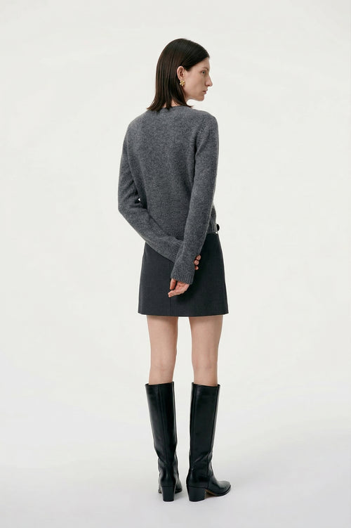 Load image 1 in gallery view. Silk-Cashmere Knit Cardigan