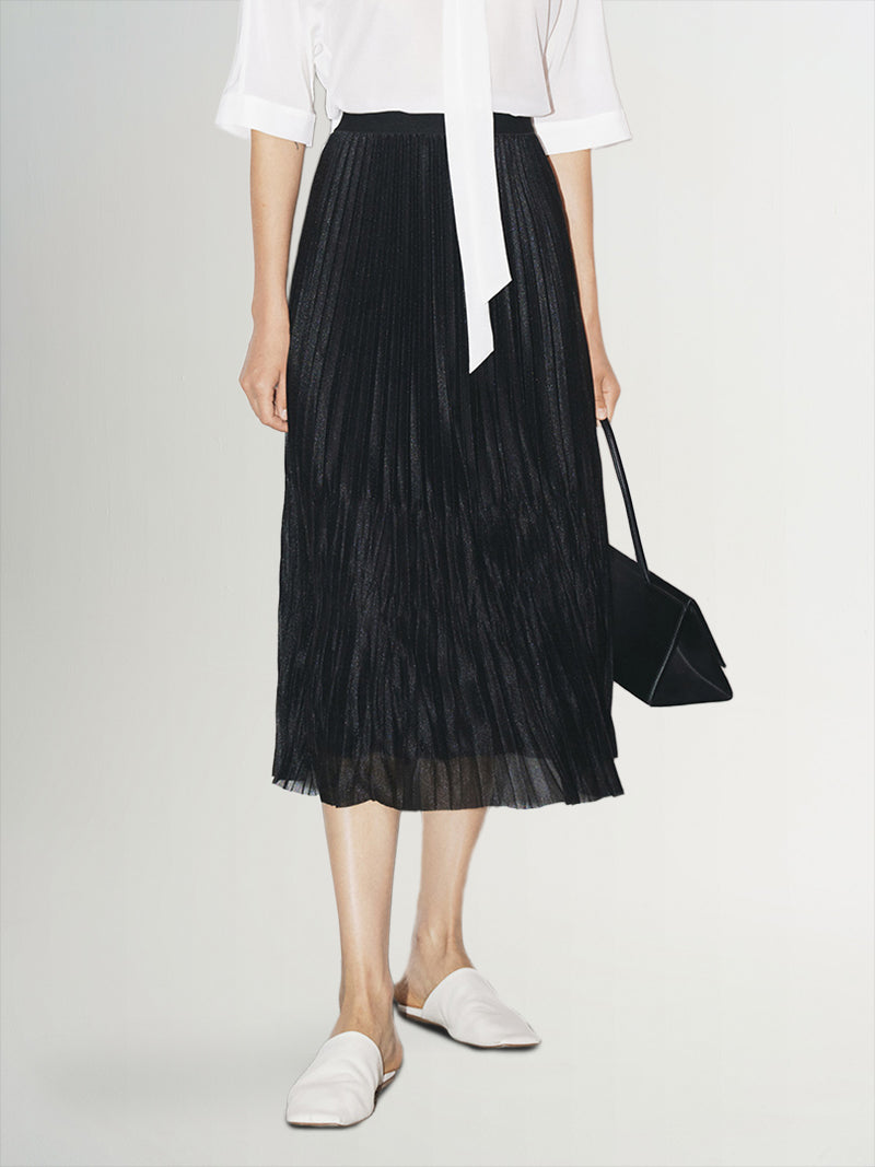 Pleated  MidI Skirt - MEILLEUR MOMENT OFFICIAL STORE NEW YORK 