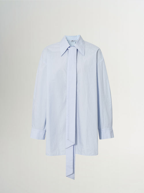 Load image 1 in gallery view. Cotton Point-Collar Necktie Shirt