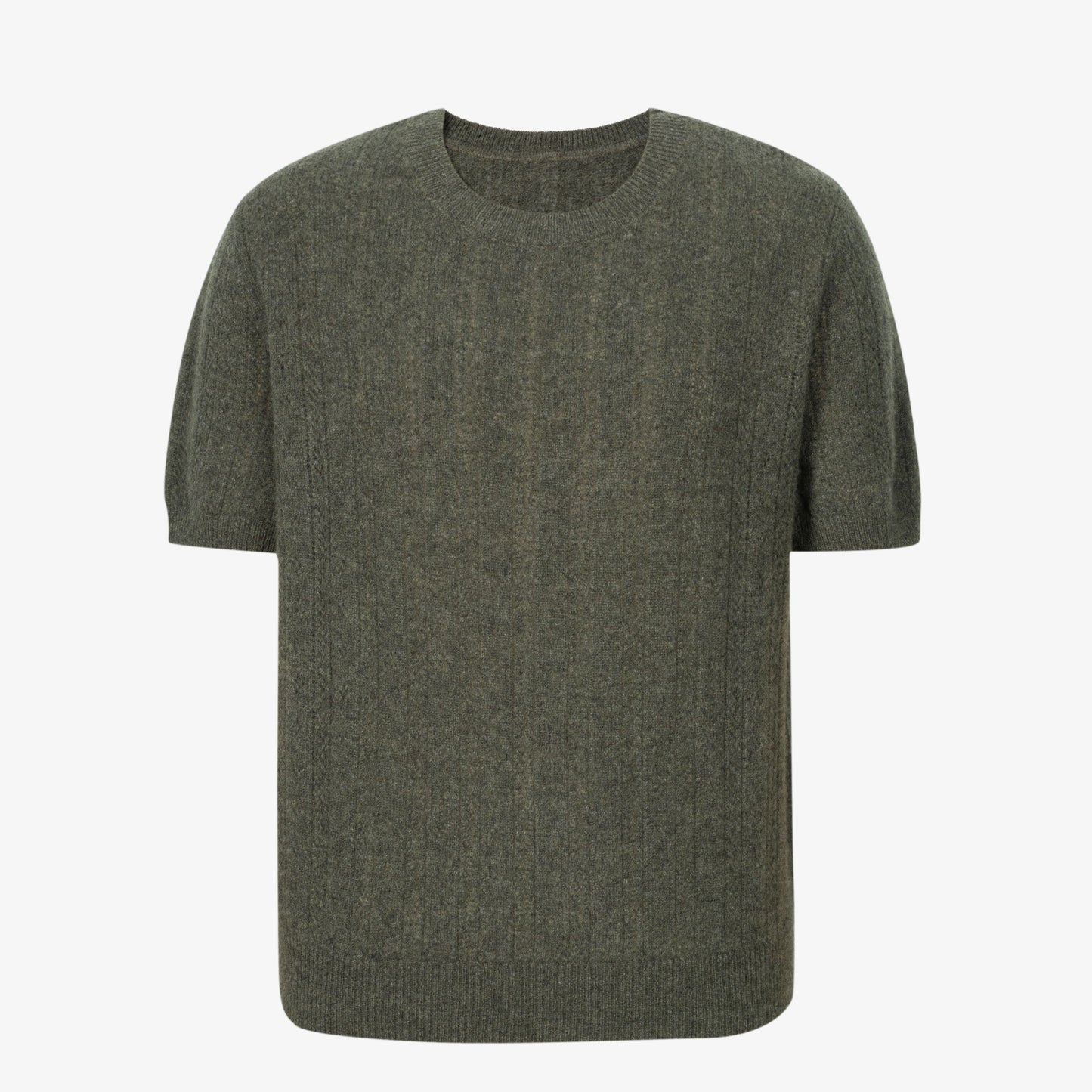 Crew Neck Short Sleeve Knit Top