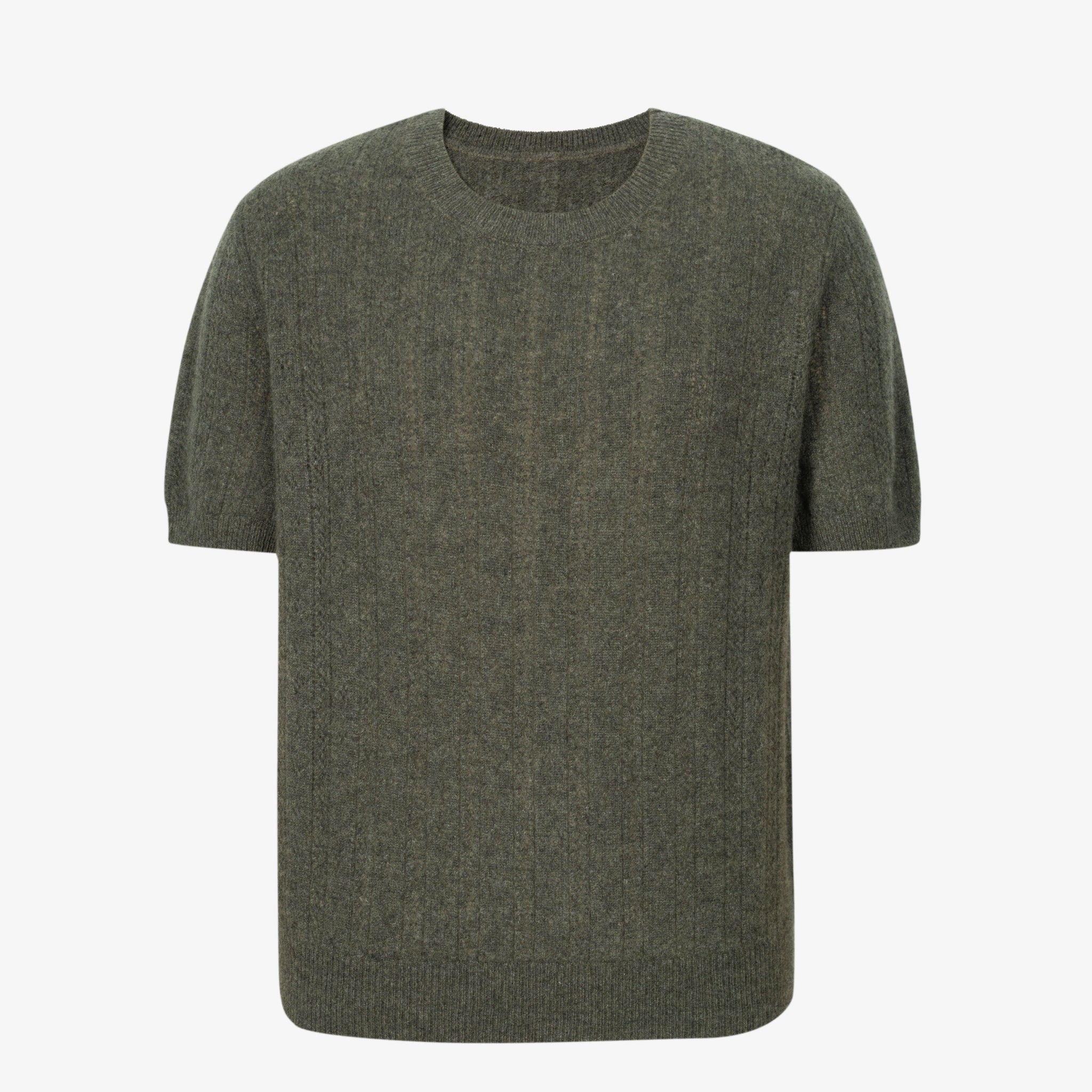Crew Neck Short Sleeve Knit Top