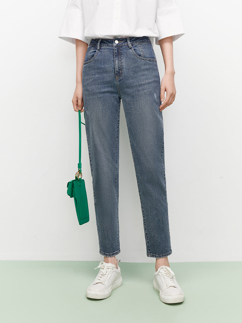 The Tapered Slim-Leg Denim Jeans