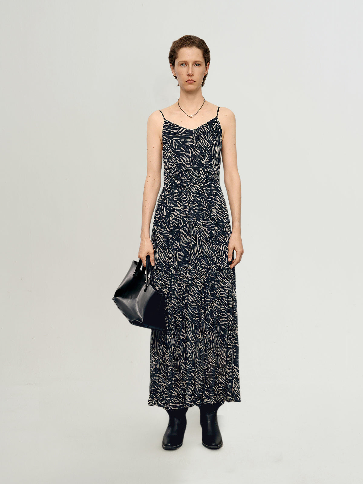 Striped Lightweight Slip Maxi Dress