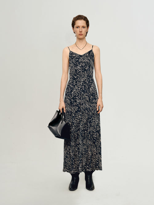 Load image 1 in gallery view. Striped Lightweight Slip Maxi Dress