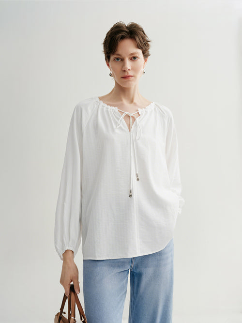 Load image 1 in gallery view. Relaxed Long-Sleeve Top
