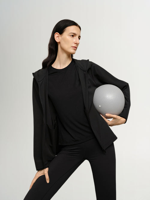 Load image 1 in gallery view. Hoodie Yoga Jacket