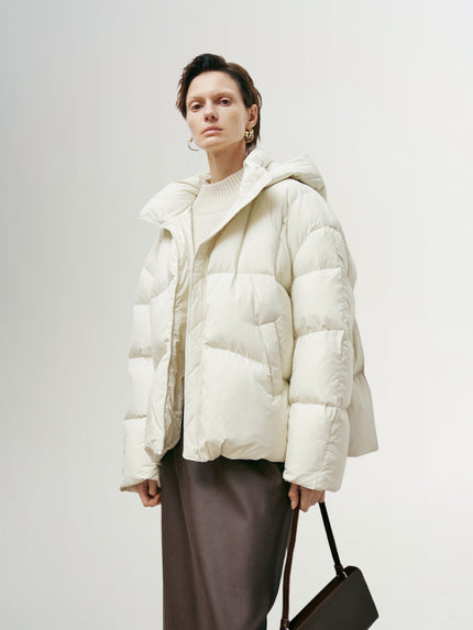 Loose-Fit Goose Down Puffer Jacket