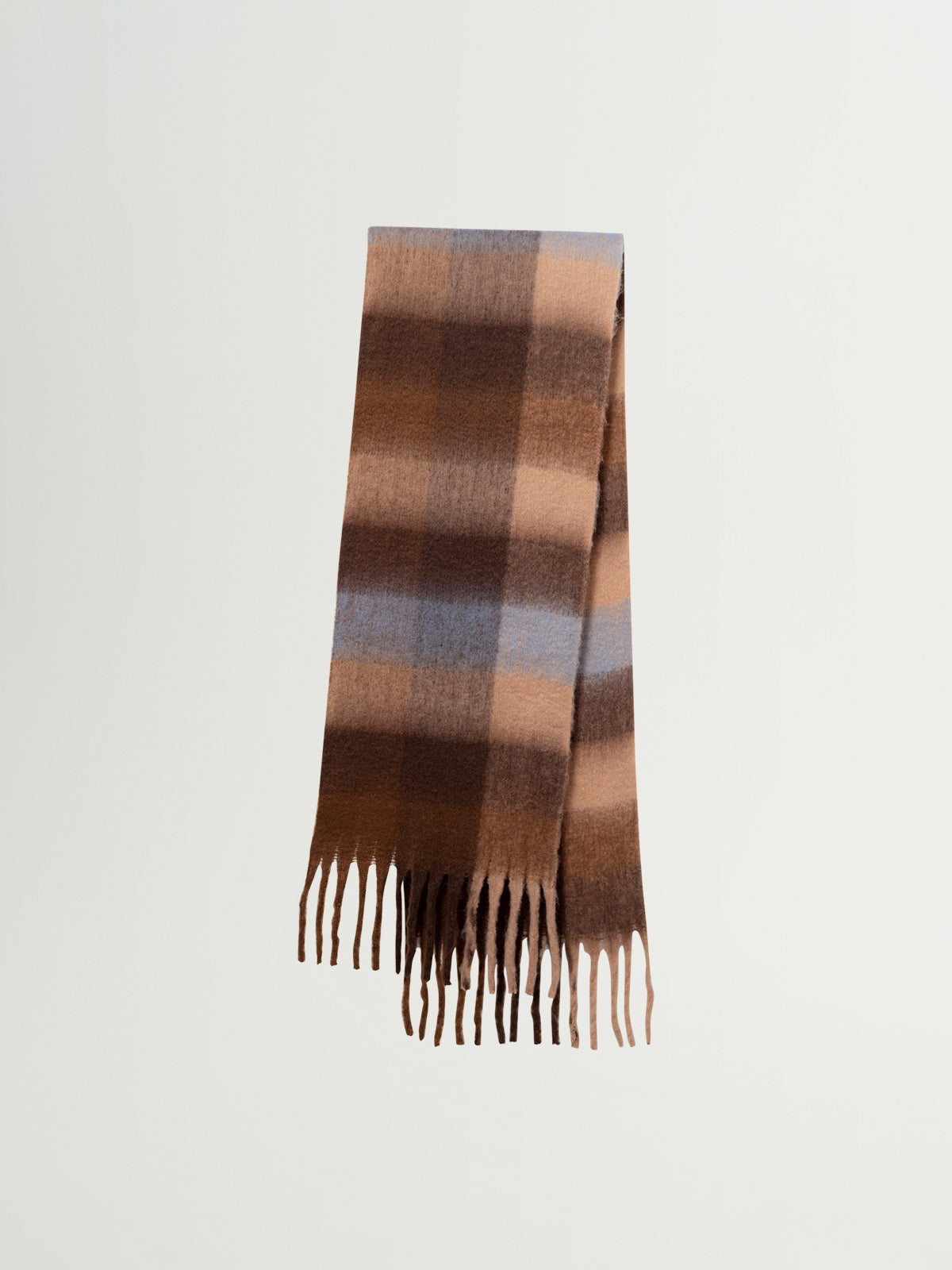 Brown Plaid Scarf