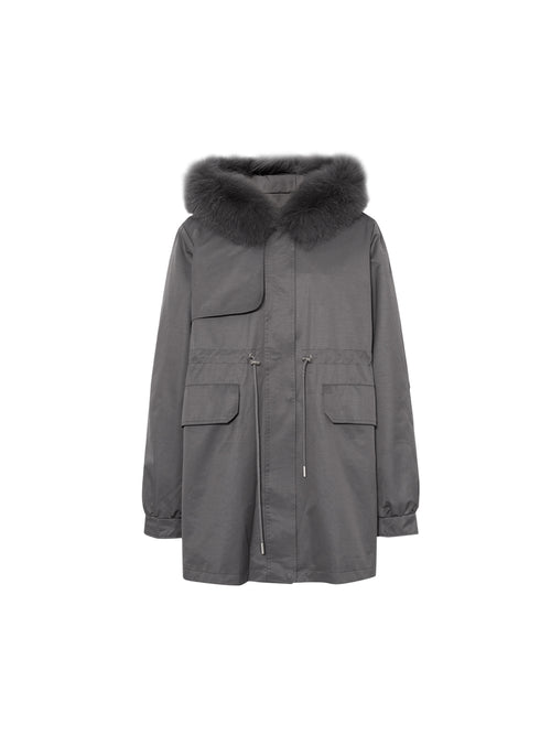 Load image 1 in gallery view. Fox Fur Parka