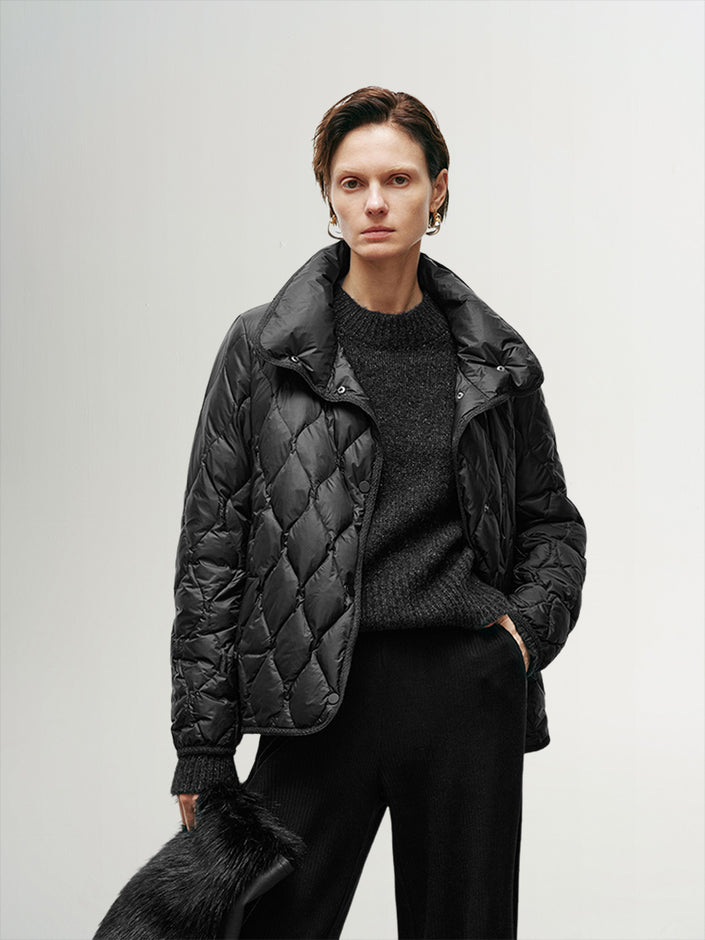 Ripple Goose Quilted Down Jacket