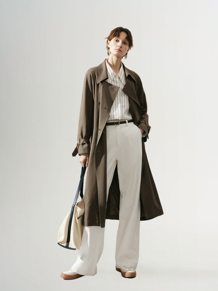 Acetate Lyocell Trench Coat