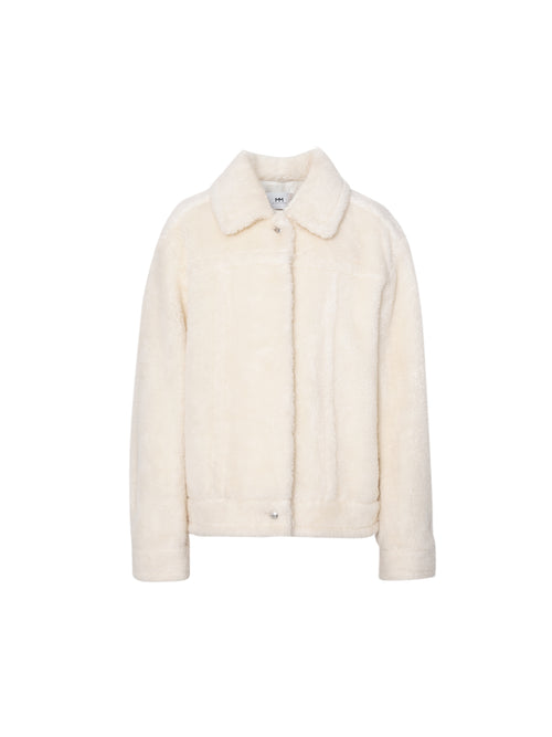 Load image 1 in gallery view. Pure Wool Fluffy Coat