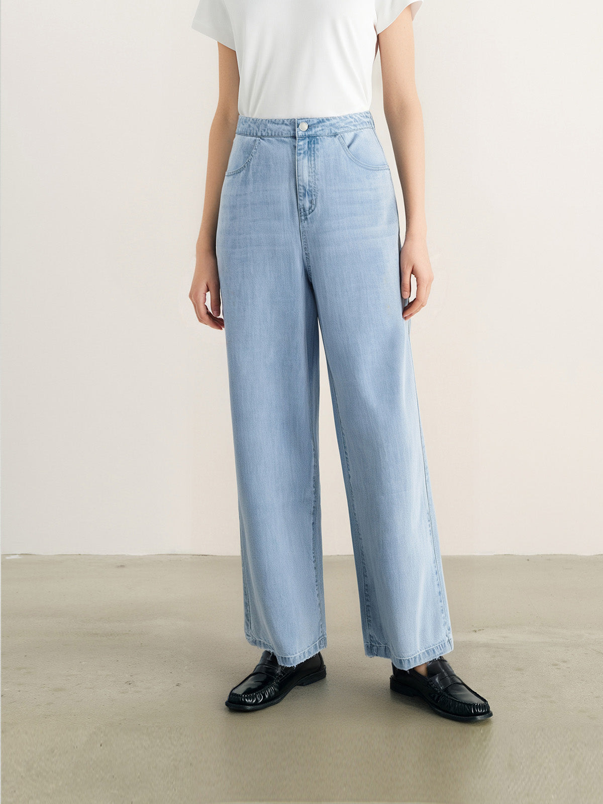 Wide Leg Lyocell Pants