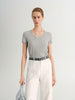 Ribbed Short Sleeve Top
