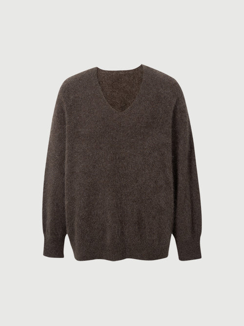 Load image 1 in gallery view. Lofty V Neck Cashmere Sweater
