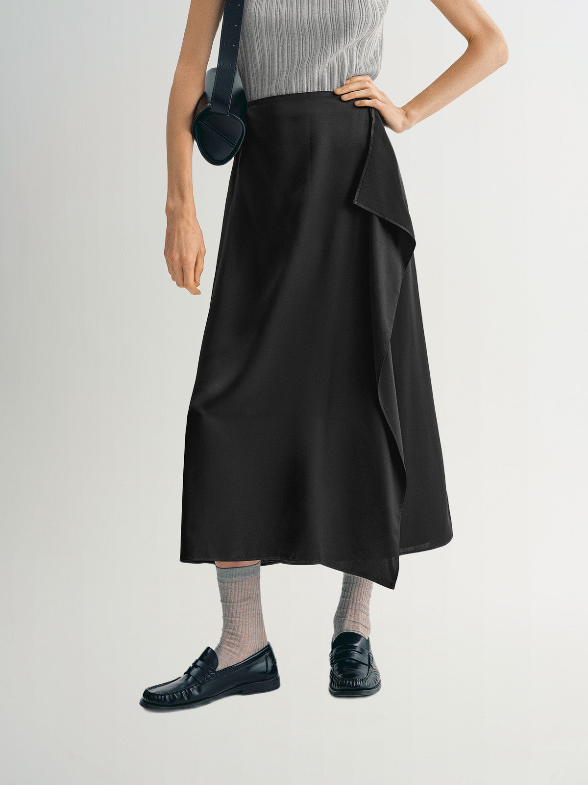 Acetate Midi Skirt