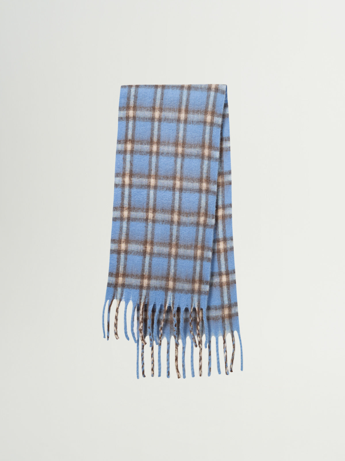Light Blue Plaid Scarf