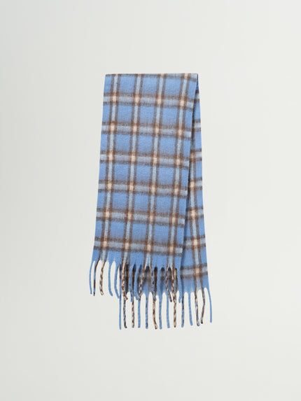 Light Blue Plaid Scarf