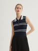 Polo Sleeveless Cotton Knit Top