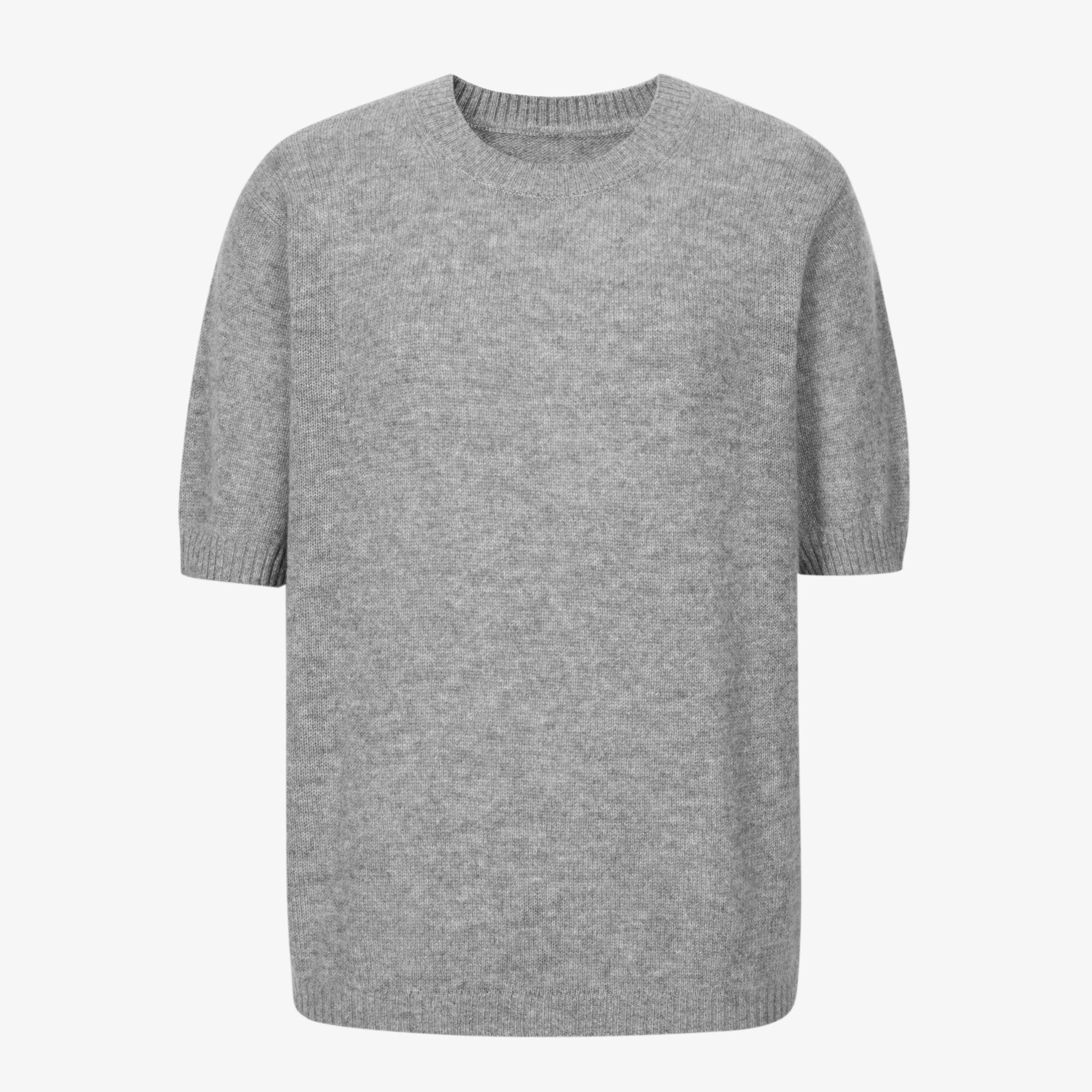 Crew Neck Short Sleeve Knit Top