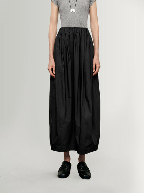 Load image 1 in gallery view. Pure Cotton Elastic Waist Skirt