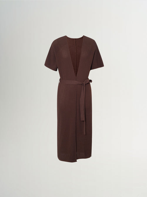 Load image 1 in gallery view. Deep V Short-Sleeve Jersey Dress