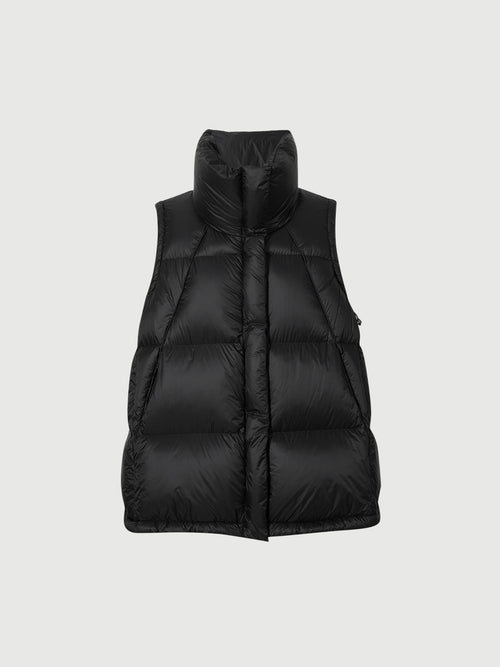 Load image 1 in gallery view. High Neck Goose Down Puffer Vest