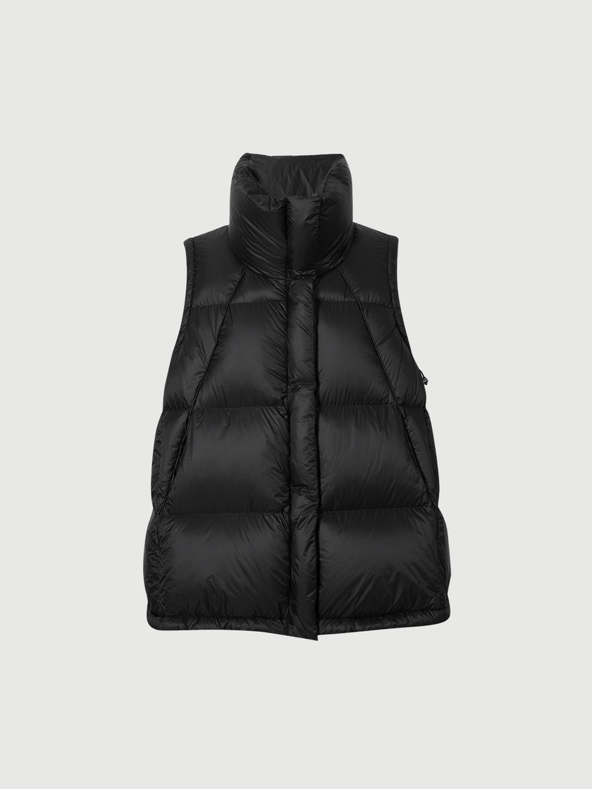 High Neck Goose Down Puffer Vest