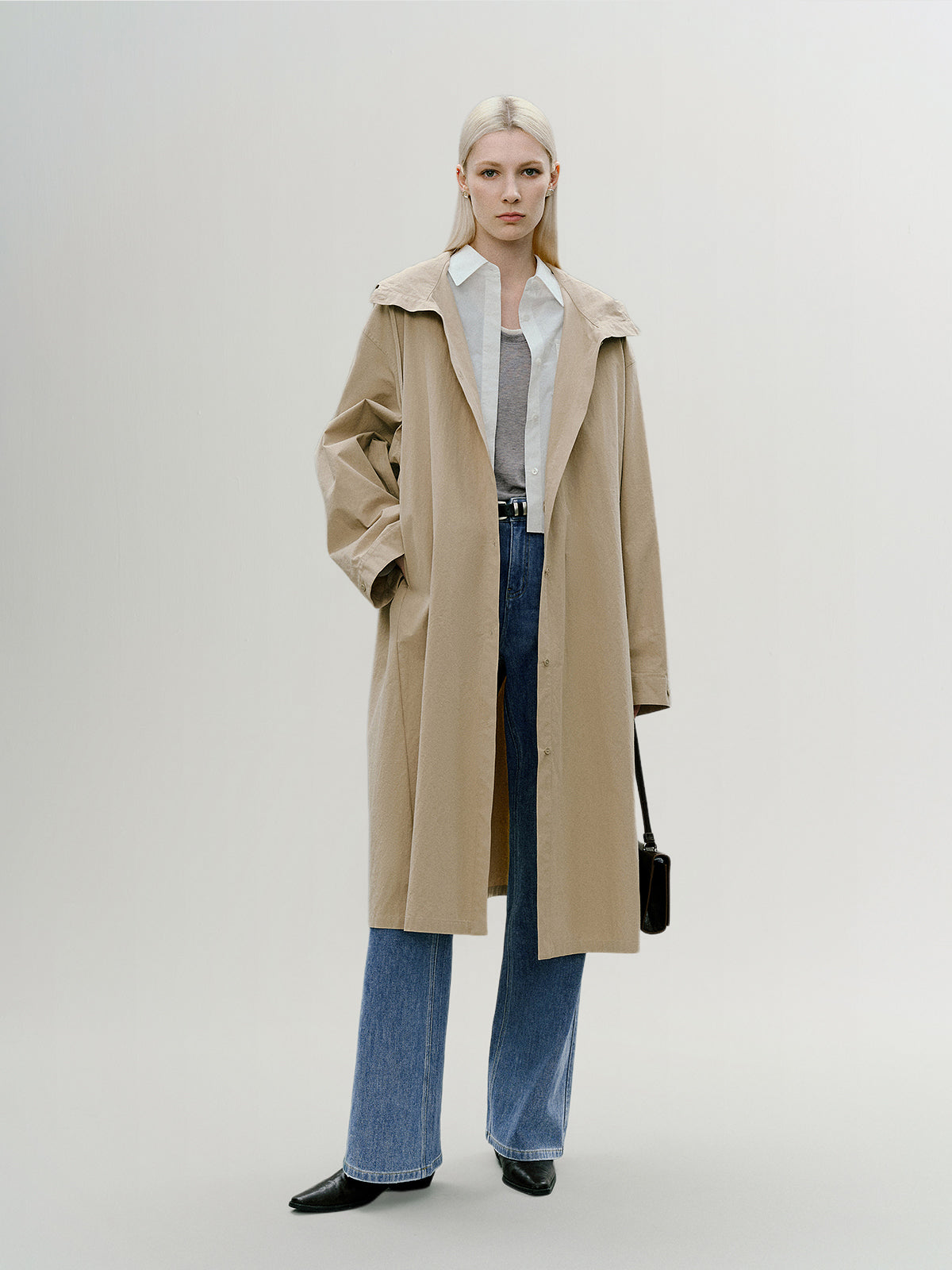 Cotton Hooded Rain Coat