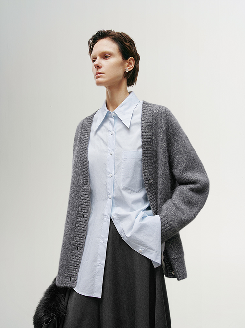 Load image 1 in gallery view. Pure Cashmere Cardigan
