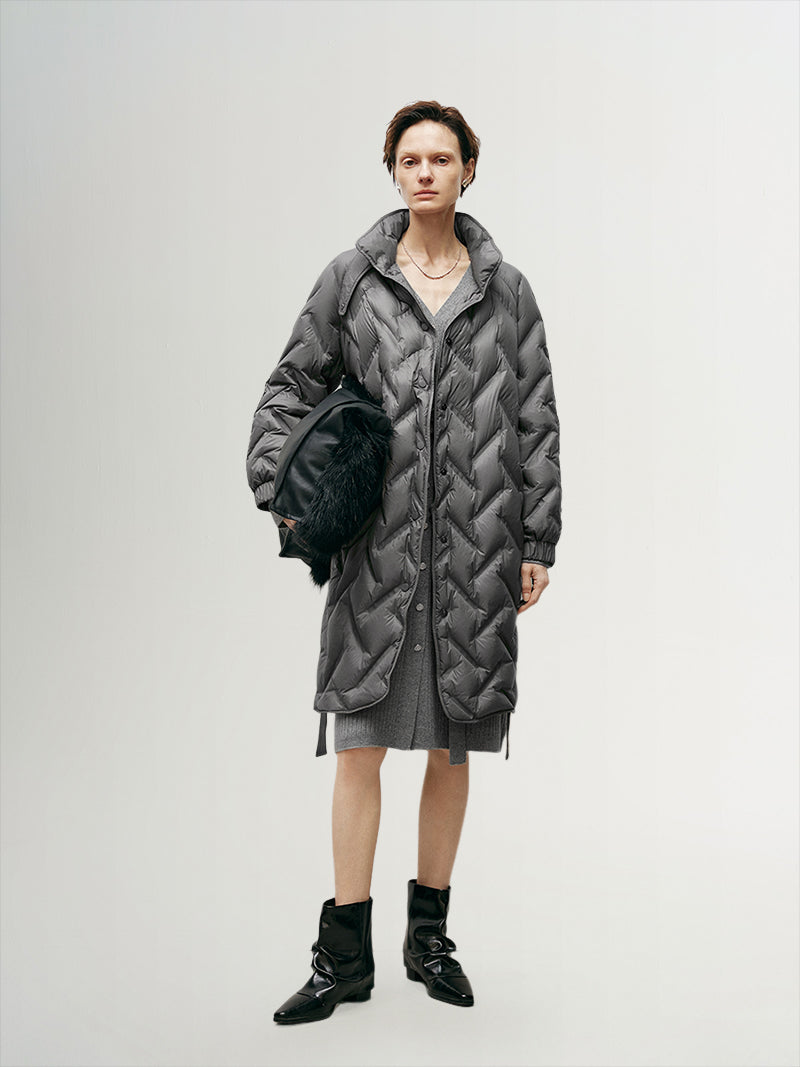 Midi Quilted Down Jacket - MEILLEUR MOMENT OFFICIAL STORE NEW YORK 