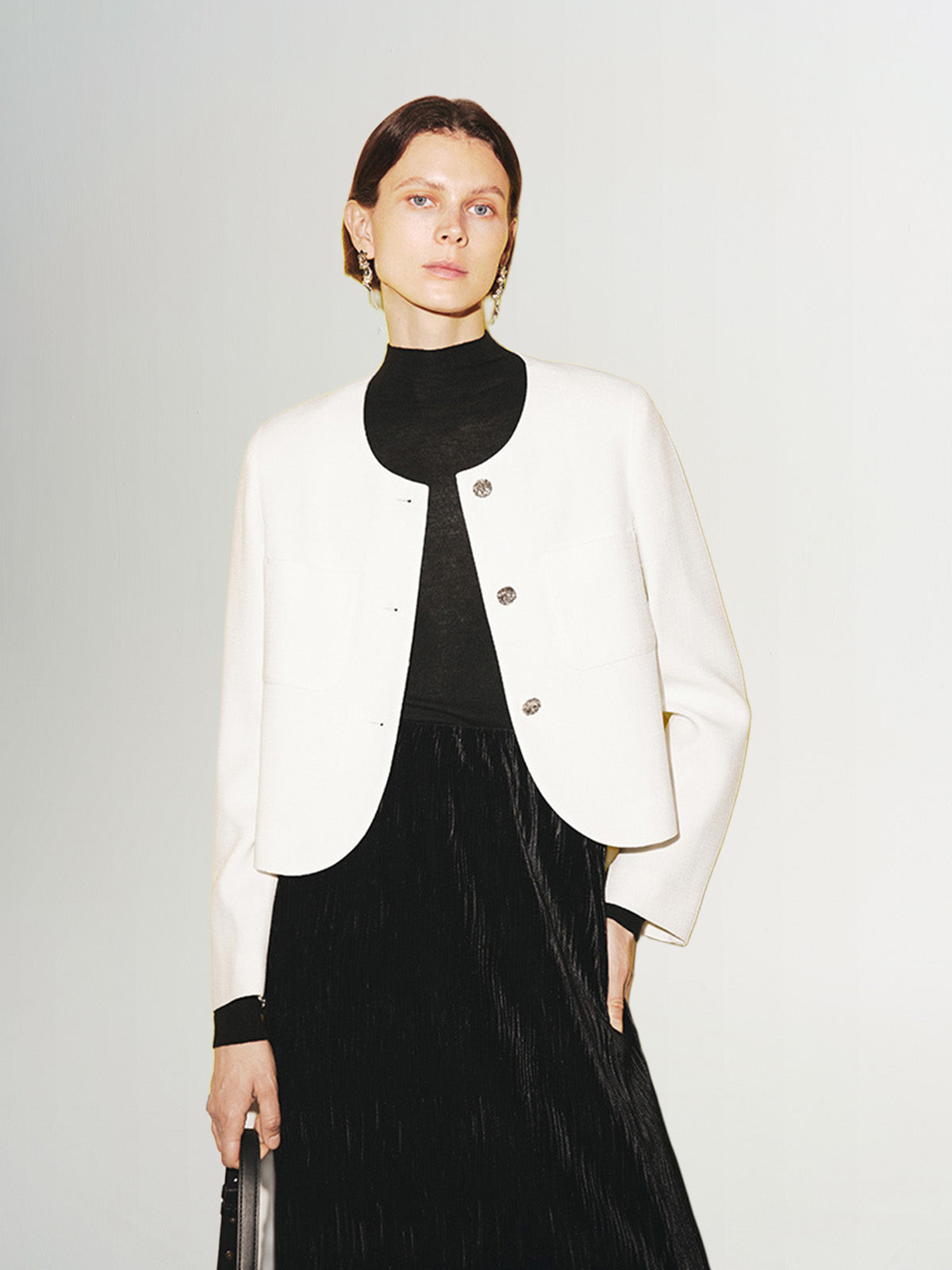 Tweed Cropped Jacket - MEILLEUR MOMENT OFFICIAL STORE NEW YORK 