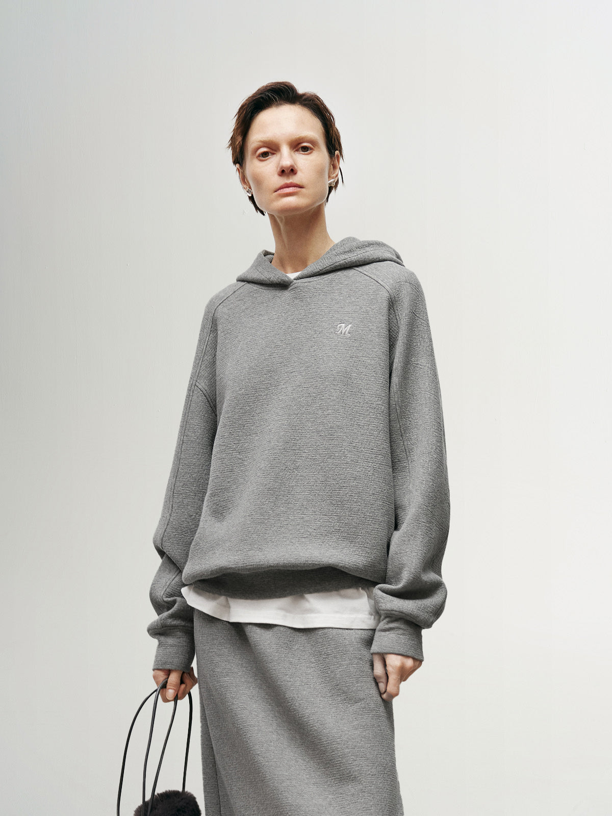 Relaxed-Fit Cotton Blend Hoodie