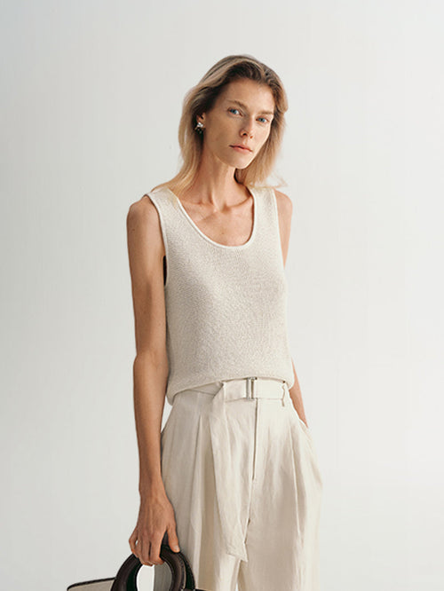 Load image 1 in gallery view. Lisa Tank Top - Beige