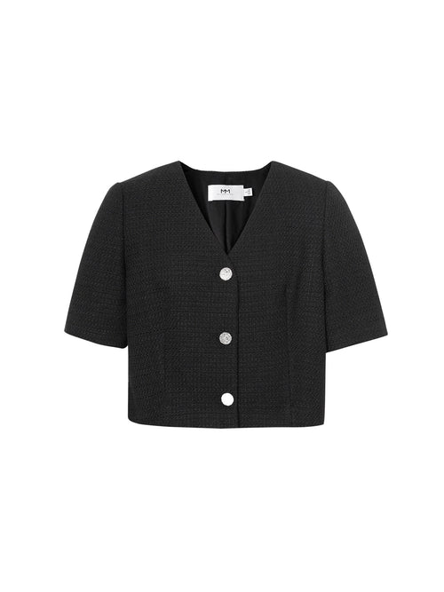 Load image 1 in gallery view. Short Tweed Jacket