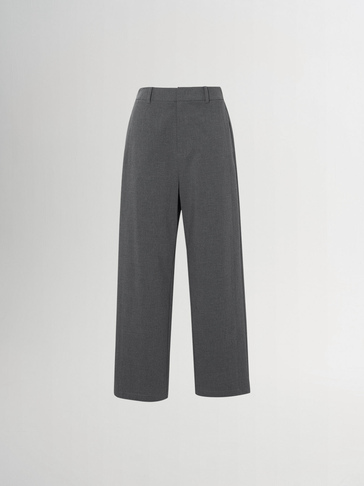 Cropped Architectural Wide-Leg Pants