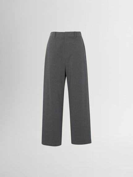 Cropped Architectural Wide-Leg Pants