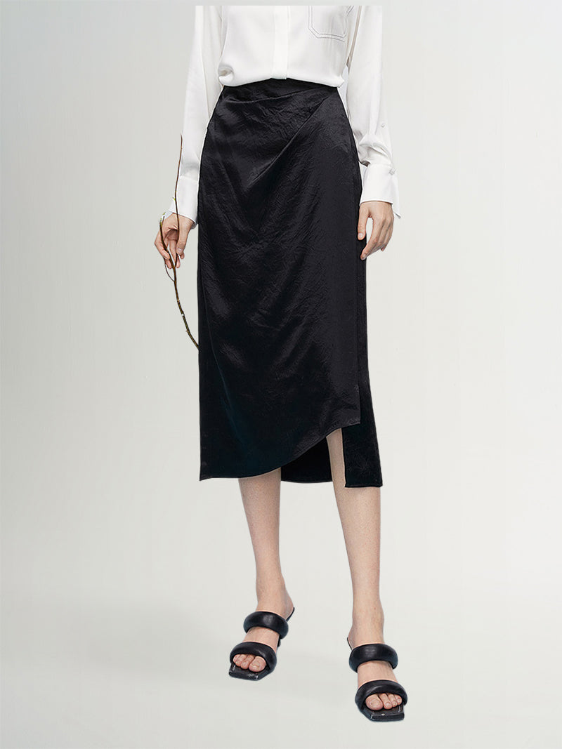Side Slit Midi Skirt