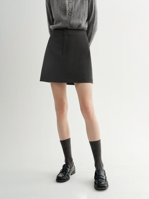 Load image 1 in gallery view. A-Line Short Skirt