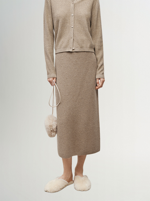 Load image 1 in gallery view. Cashmere Sweater Skirt